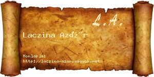 Laczina Azár névjegykártya